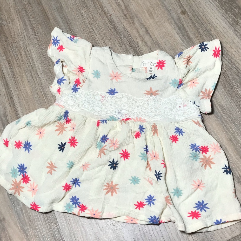 Jessica Simpson girls Floral blouse